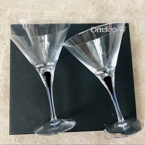 Orrerfors Martini glasses set of 2